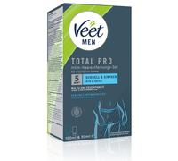 Veet Men Total Pro™ Kit Dépilation Intime, 150 ml