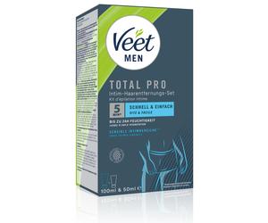 Veet Men Total Pro™ Kit Dépilation Intime, 150 ml