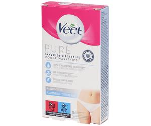 Veet PURE Bandes de cire froide Bande(S) 16 pc(s)