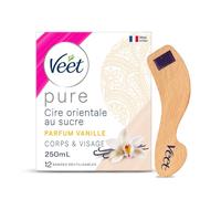 Veet Cire Chaude Orientale Épilation aux Huiles Essentielles Vanille Florale 250ml