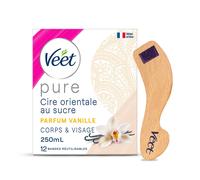 Veet Cire Chaude Orientale Épilation aux Huiles Essentielles Vanille Florale 250ml