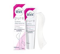 VEET PURE Crème Dépilatoire pour Corps & Jambes Peau Sèche - 200 ml