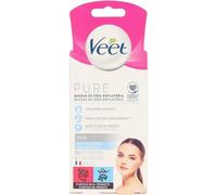 Veet Pure Sensitive Skin - Bandes de cire pour l'épilation du visage (20 pcs)