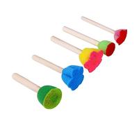 Veeteah Brosse éponge en Mousse | éponges de Peinture réutilisables pour pour la Peinture des Tout-Petits - Pinceaux de Peinture éponges, Vert, Vert foncé, Jaune et Bleu pour Les Cadeaux de