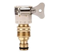 Veeteah Joint de robinet en métal, adaptateur de tuyau de cuisine - Raccord de connecteur de robinet de cuisine en métal,Adaptateur de tuyau de robinet de taille compacte pour salle de bain, buanderie