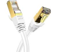 Veetop Câble Ethernet 2m Cat 8, RJ45 1m 2m 3m 5m 10m 20m 30m 50m Cable Réseau, Cat8 40Gbps 2000MHz Gigabit S/FTP Câble Internet Lan pour PS5, Routeur, Téléviseurs, Xbox, Plus Rapide que Cat 6/Cat 7