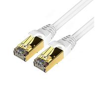 Veetop Câble Ethernet Cat 8, RJ45 0.5m 2 piéces Cable Réseau, Cat8 40Gbps 2000MHz Gigabit S/FTP Câble Internet Lan pour PS5, Routeur, Téléviseurs, Xbox, Plus Rapide que Cat 6/Cat 7