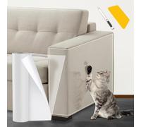 Vefhby Protection de meubles autocollante pour meubles contre les griffes de chat - Protection de meubles contre les griffes de chat - Bande adhésive anti-rayures - Sans broches - 30,5 x 500 cm