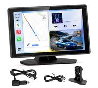 VeftBltrem GPS Voiture 9 Pouces, Ecran Voiture avec Guidage Vocal, Mirror Link sans Fil, Bluetooth 5.4, Entrée AUX, FM, GPS Camping Car pour Voiture Camion Taxi Bus Poids Lourd