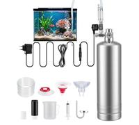 VeftBltrem Système de CO2 pour aquarium - Kit complet de réacteur de dioxyde de carbone avec électrovanne - Diffuseur - Compteur de bulles visuel - Système de CO2 - Pour aquarium, plantes