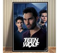 Vefvce Teen Wolf Movie 5D Kit de Peinture au Diamant, Broderie d'art de Diamant au Point de Croix Strass Art pour la décoration Murale de la Maison et Cadeaux (carré, 30 × 40 cm)