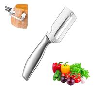 Veg Prep Cutter, Peel Tool Gadget, Scraper Utility, Steel Kitchen Handheld Device Fruit Potato Lemon Cleaning Home House Indoor Travel Man Woman Cooking Food Preparation for Kitchen Use