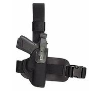VEGA HOLSTER Cordura Cuisse fpa204 pour Glock 17 et similaires série fpa2, Noir, Mano Destra