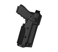 Vega Holster VKZ804, pochette professionnelle en polymère thermoformée pour Glock 17 et 19 avec torche tactique et/ou pointeur laser