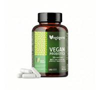 Vegágeno Probiotique 80 Milliards UFC - 30 Souches Bactériennes avec Zinc - Flore Intestinale & Intime - 180 Gélules Végétales - Prébiotique + Probiotique - Convient aux Végétaliens