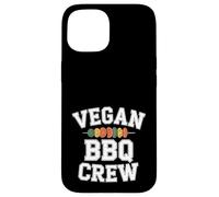 Vegan BBQ Crew Varsity Barbecue à Base de Plantes pour légumes Coque pour iPhone 15