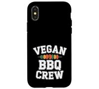 Vegan BBQ Crew Varsity Barbecue à Base de Plantes pour légumes Coque pour iPhone X/XS