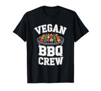 Vegan BBQ Crew Varsity Barbecue à Base de Plantes pour légumes T-Shirt