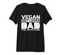 Vegan Diet Lover Dad The Idol Vegetarism Vegan Diet Lover T-Shirt Haut de Gamme