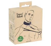 Vegan Fetish - collier à clous avec laisse - simili cuir noir
