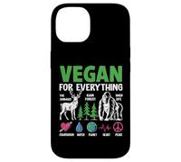 Vegan for Everything The Animals Rain Forest Wild Life Compa Coque pour iPhone 14