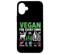 Vegan for Everything The Animals Rain Forest Wild Life Compa Coque pour iPhone 16 Plus