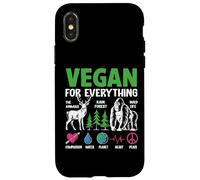 Vegan for Everything The Animals Rain Forest Wild Life Compa Coque pour iPhone X/XS
