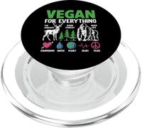 Vegan for Everything The Animals Rain Forest Wild Life Compa PopSockets PopGrip pour MagSafe