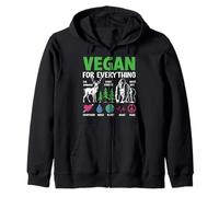 Vegan for Everything The Animals Rain Forest Wild Life Compa Sweat à Capuche
