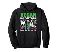 Vegan for Everything The Animals Rain Forest Wild Life Compa Sweat à Capuche