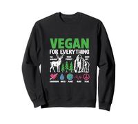 Vegan for Everything The Animals Rain Forest Wild Life Compa Sweatshirt
