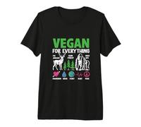 Vegan for Everything The Animals Rain Forest Wild Life Compa T-Shirt Haut de Gamme