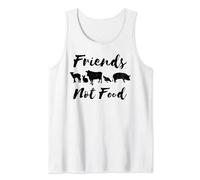 Vegan Friends Not Food Animal Rights Nourriture végétale verte Débardeur