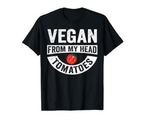 Vegan from My Head Tomatoes T-Shirt Graphique avec Valeur