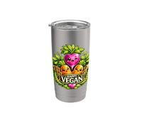 Vegan Happy Gobelet isotherme en acier inoxydable double paroi