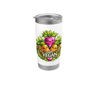 Vegan Happy Gobelet isotherme en acier inoxydable double paroi