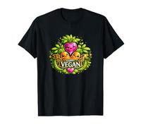 Vegan Happy T-Shirt Graphique avec Valeur