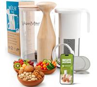 Vegan Milker Filtre Passoire Multifonction - Lait Végétal Maison Avoine, Amande, Soja et Riz | 1L en 1 Minute 100% Naturel avec 3 Filtre | Compatible Mixeur | Ebook Recettes Inclus | Mülsi Soul