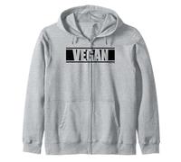 Vegan Noir Couleur Fitness Gym Motivation Dictons Blancs Sweat à Capuche