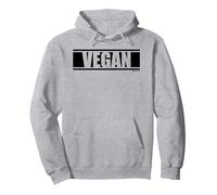 Vegan Noir Couleur Fitness Gym Motivation Dictons Blancs Sweat à Capuche