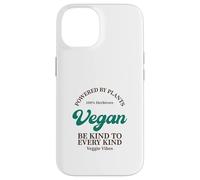 Vegan Powered by Plants Herbivore Veggie Vibes (végétarien) Coque pour iPhone 14