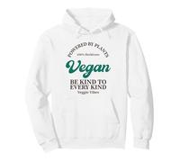 Vegan Powered by Plants Herbivore Veggie Vibes (végétarien) Sweat à Capuche