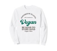 Vegan Powered by Plants Herbivore Veggie Vibes (végétarien) Sweatshirt