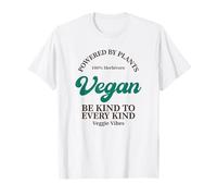 Vegan Powered by Plants Herbivore Veggie Vibes (végétarien) T-Shirt