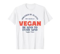 Vegan Powered by Plants Herbivore Veggie Vibes (végétarien) T-Shirt