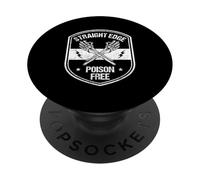 Vegan, Punk, Bord Droit, Straight Edge PopSockets PopGrip Adhésif