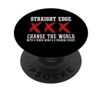 Vegan, Punk, Bord Droit, Straight Edge PopSockets PopGrip Adhésif
