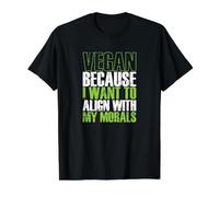 Vegan s'aligne avec ma Morale T-Shirt Graphique avec Valeur