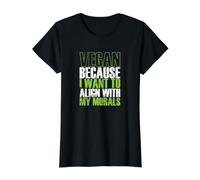 Vegan s'aligne avec ma Morale T-Shirt Graphique avec Valeur