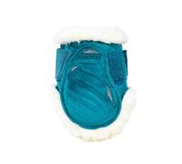 Vegan Sheepskin Protège boulet Young horses Velvet emerald S
